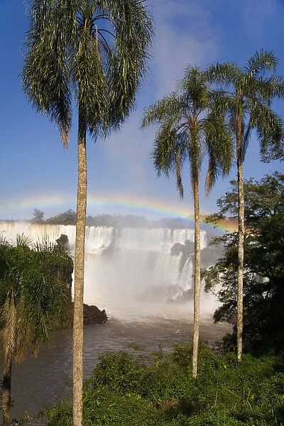 Puerto Iguazu, Argentina. The breathtaking waterfalls of Puerto Iguazu and Foz de Iguazu