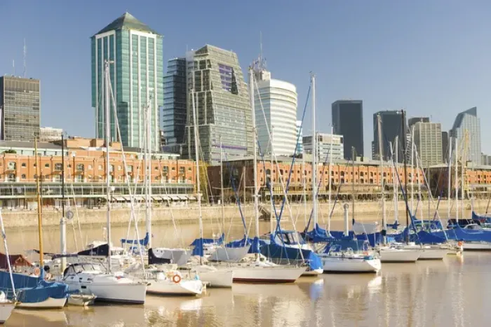 Framed Print : Puerto Madero Waterfront, Buenos Aires, Argentina