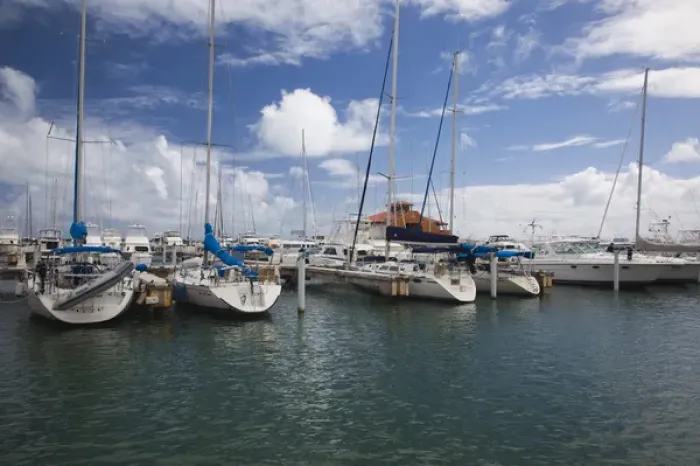 Framed Print : Puerto Rico, East Coast, Puerto Del Rey, Puerto del Rey Marina, largest marina in the Caribbean Framed Print : Puerto Rico, East Coast, Puerto Del Rey, Puerto del Rey Marina, largest marina in the Caribbean
