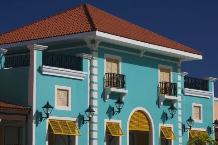 Framed Print : Puerto Rico, North Coast, Barceloneta, Prime Outlet Shopping Mall, building detail Framed Print : Puerto Rico, North Coast, Barceloneta, Prime Outlet Shopping Mall, building detail