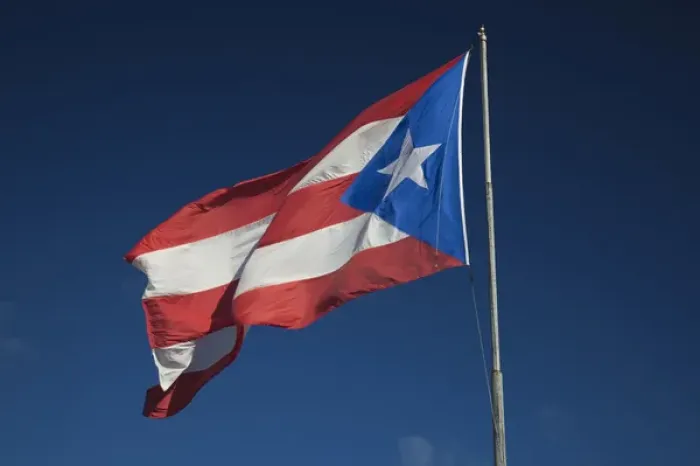 Framed Print : Puerto Rico, North Coast, Isabela, Puerto Rican flag Framed Print : Puerto Rico, North Coast, Isabela, Puerto Rican flag