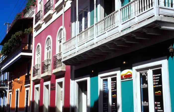 Framed Print : Puerto Rico, Old San Juan. Street scene Framed Print : Puerto Rico, Old San Juan. Street scene