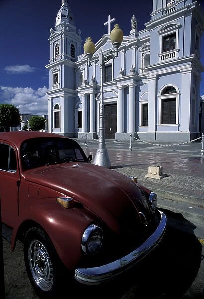 Puerto Rico, Ponce. Cathedral de Nuestra Senora de Guadalupe; 17th Century; red VW