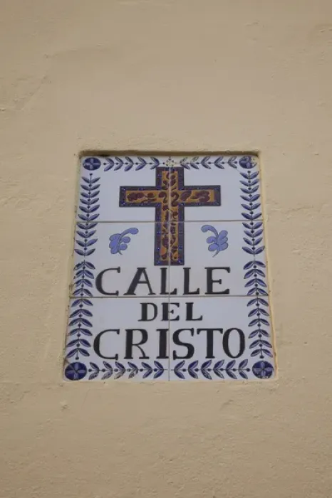 Framed Print : Puerto Rico, San Juan, Old San Juan, Calle del Cristo, Christ Street, sign, main