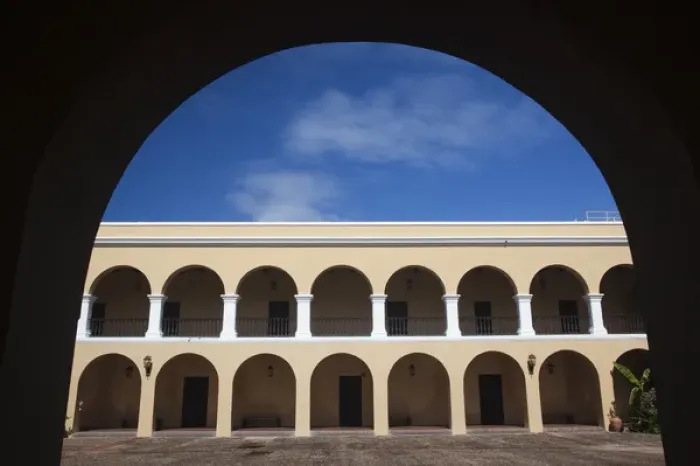 Framed Print : Puerto Rico, San Juan, Old San Juan, Convento de los Dominicos, Dominican Convent Museum