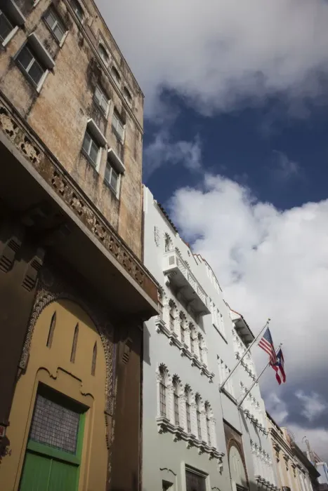Framed Print : Puerto Rico, San Juan, Old San Juan, building detail