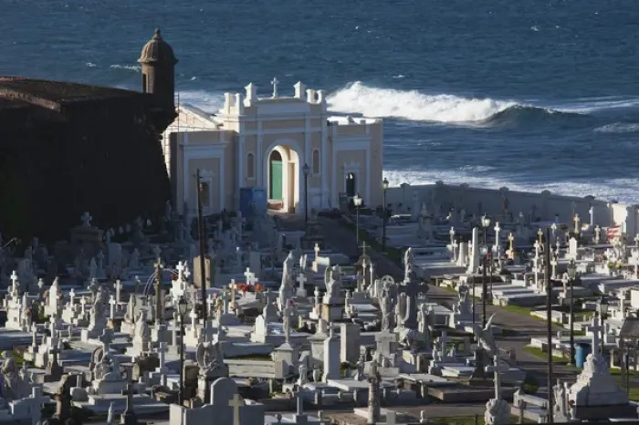 Framed Print : Puerto Rico, San Juan, Old San Juan Cemetery