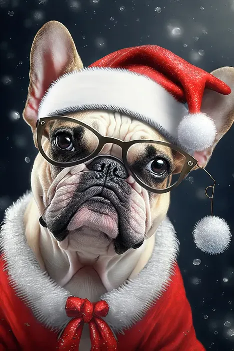 Framed Print : Pug dog dressed in Santa outfit and glasses. ©Jim Zuckerman / Jaynes Gallery / DanitaDelimont.com (AI) Framed Print : Pug dog dressed in Santa outfit and glasses. ©Jim Zuckerman / Jaynes Gallery / DanitaDelimont.com (AI)
