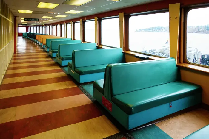 Framed Print : Puget Sound ferry crossing from Edmonds to Kingston, Washington State, USA
