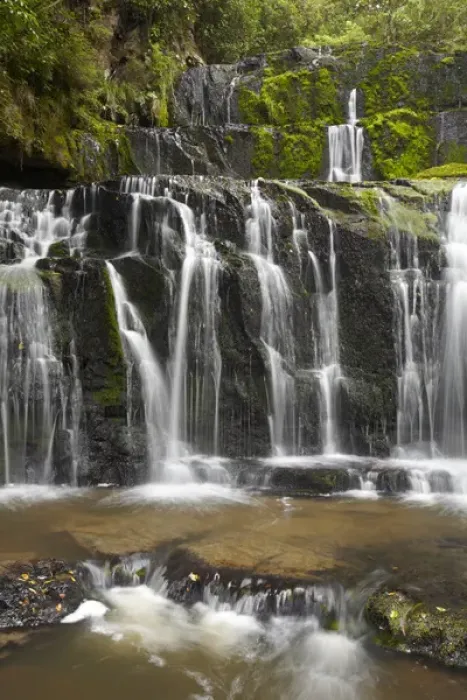 Framed Print : Purakaunui Falls, Catlins, South Otago, South Island, New Zealand