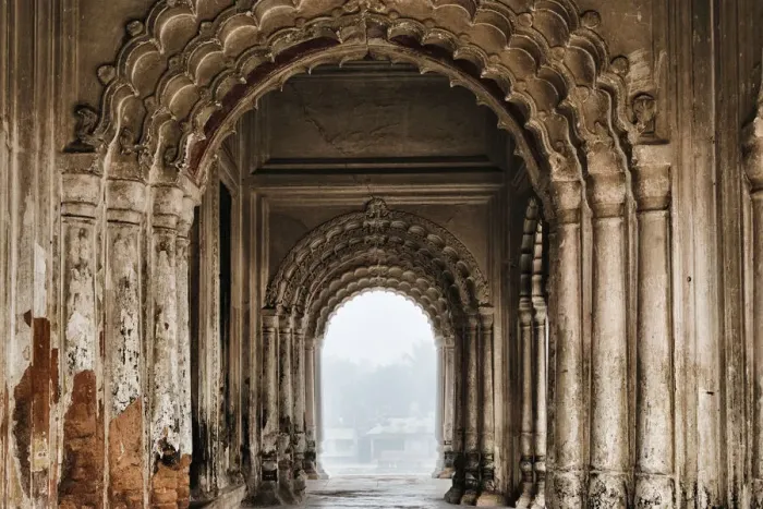 Framed Print : Puthia Temple Complex in morning mist, Rajshahi Division, Bangladesh Framed Print : Puthia Temple Complex in morning mist, Rajshahi Division, Bangladesh