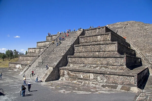 The Pyramid of the Moon at Teotihuacan in the State of Mexico, Mexico