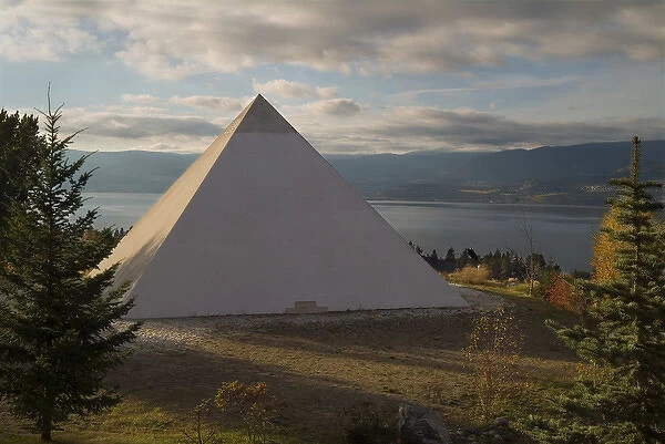 Pyramid at Summerhill Pyramid Winery above Lake Okanagan in the Okanagan region, BC