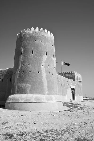Qatar, Al Zubarah. Al-Zubarah Fort (b. 1938) now the Al-Zubarah Regional Museum