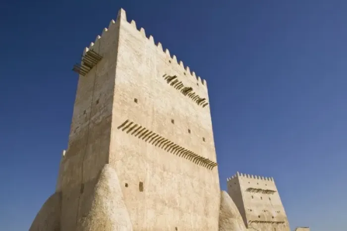 Framed Print : Qatar, Umm Salal, Umm Salal Mohammed. Umm Salal Mohammed Fort (late 19th century)-Barzan Tower Framed Print : Qatar, Umm Salal, Umm Salal Mohammed. Umm Salal Mohammed Fort (late 19th century)-Barzan Tower