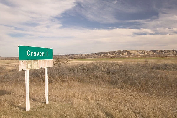02. Canada, Saskatchewan, Craven: Qu Appelle Valley Area Town Sign