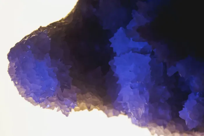 Framed Print : Quartz crystals