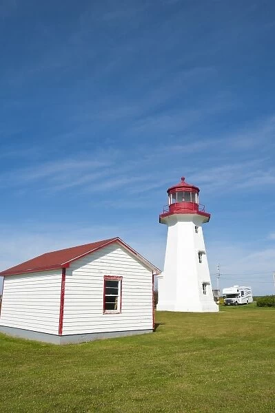 Quebec, Canada. Cap D Espoir Lighthouse