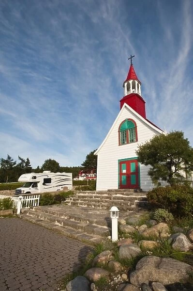 Quebec, Canada. The Historic Indians chapel in Tadoussac