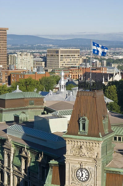 Quebec City, Quebec, Canada. Looking down on the Old City