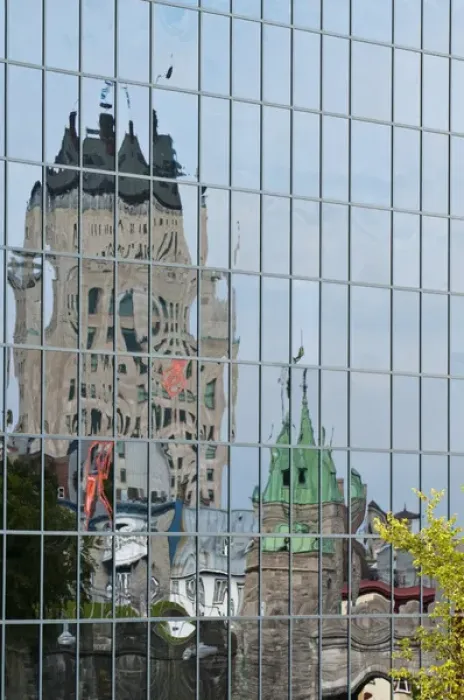 Framed Print : Quebec City, Quebec, Canada. Skyline reflections Framed Print : Quebec City, Quebec, Canada. Skyline reflections