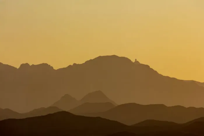Framed Print : Quinlan Mountains with Kitt Peak National Observatory near Tucson, Arizona, USA