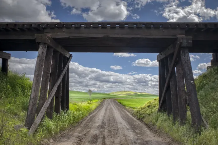 Framed Print : Railroad trestle, Palouse region of eastern Washington Framed Print : Railroad trestle, Palouse region of eastern Washington