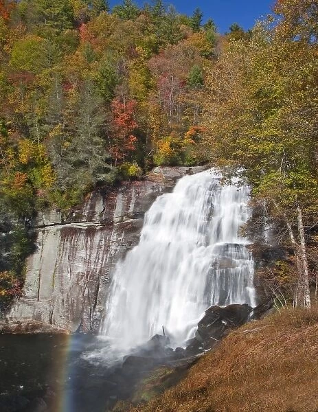 Rainbow Falls in Gorges State Park in North Carolina