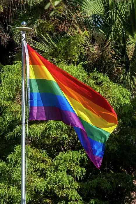 Framed Print : Rainbow striped flag Framed Print : Rainbow striped flag