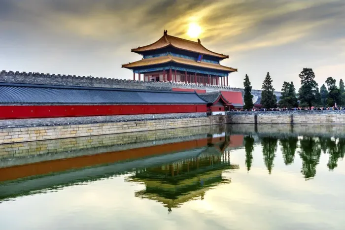 Framed Print : Rear Gate Heavenly Purity, Forbidden City moat, Beijing, China Framed Print : Rear Gate Heavenly Purity, Forbidden City moat, Beijing, China