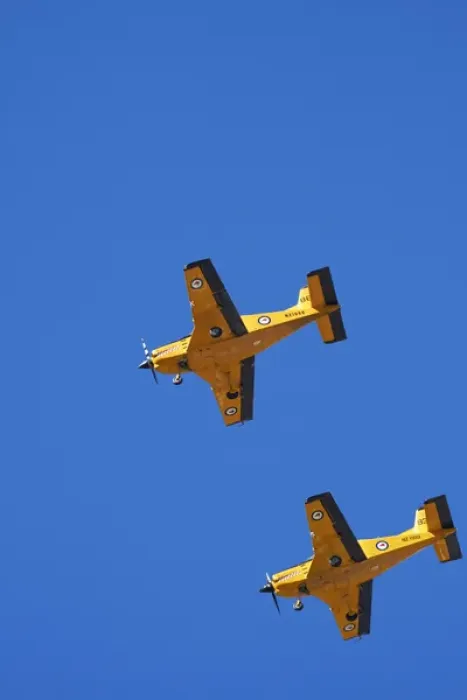 Framed Print : The Red Checkers Aerobatic Display Team with CT-4B Airtrainers