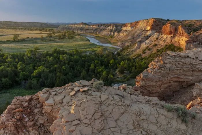 Framed Print : Red Cliffs above the Little Missouri River in the Little Missouri National Grasslands Framed Print : Red Cliffs above the Little Missouri River in the Little Missouri National Grasslands