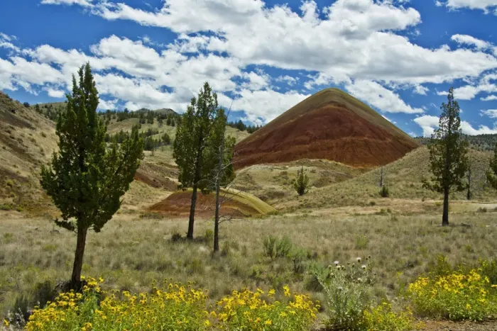 Framed Print : Red Hill, Painted Hills, Mitchell, Oregon, USA Framed Print : Red Hill, Painted Hills, Mitchell, Oregon, USA