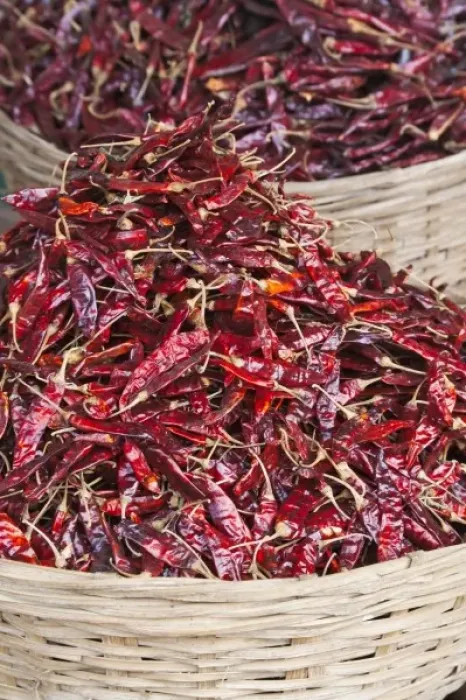 Framed Print : Red peppers at local produce market, Bumthang, Bhutan Framed Print : Red peppers at local produce market, Bumthang, Bhutan