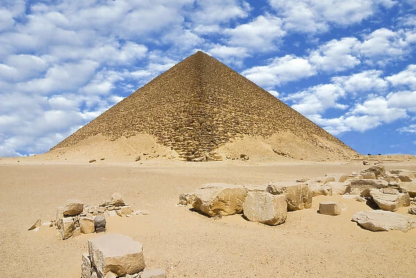 The Red Pyramid (Senefru or Snefru Pyramid), Dahshur, UNESCO World Heritage Site