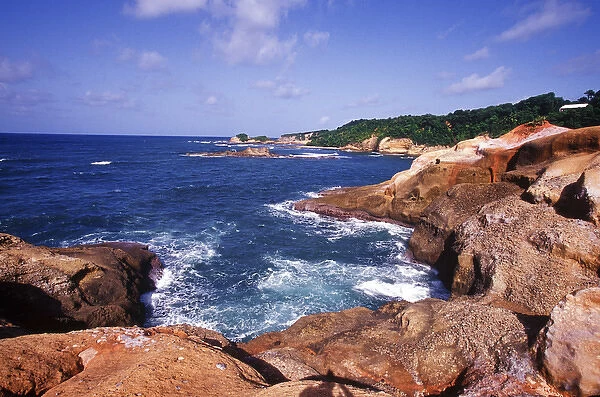 Red Rock, Pointe Baptiste, Calibishie, Northern Coast, Dominica, Caribbean