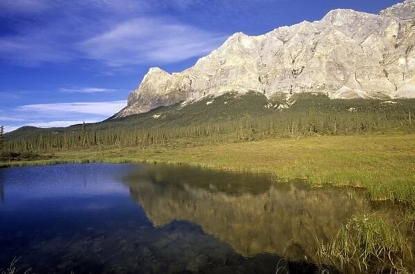 Reflection of mountain in lake, Gates To The Arctic National Park, Alaska, USA