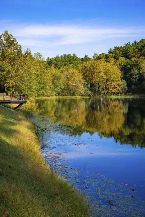 Framed Print : Reflections, Otter Lake, Blue Ridge Parkway, Virginia, USA Framed Print : Reflections, Otter Lake, Blue Ridge Parkway, Virginia, USA