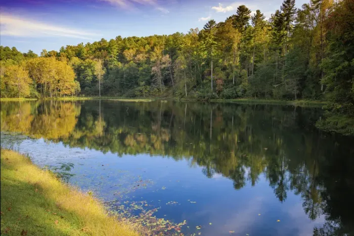 Framed Print : Reflections, Otter Lake, Blue Ridge Parkway, Virginia, USA Framed Print : Reflections, Otter Lake, Blue Ridge Parkway, Virginia, USA