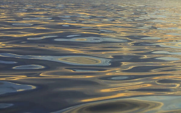 Reflections and ripples on ocean water, Hulopo e Bay, Lanai, Hawaii