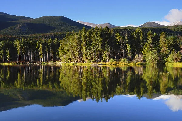 Reflections on Sprague Lake, Rocky Mountain National Park, Colorado