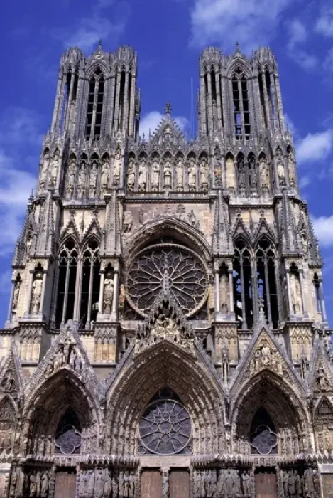 Framed Print : Reims Cathedral, a World Heritage Site, in Marne Department, France, is the traditional Framed Print : Reims Cathedral, a World Heritage Site, in Marne Department, France, is the traditional