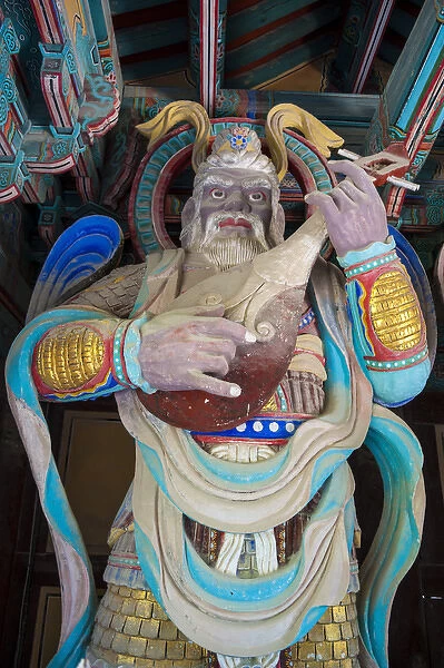 Religious statue in the Bulguksa temple, Unesco world heritage sight Gyeongju, South