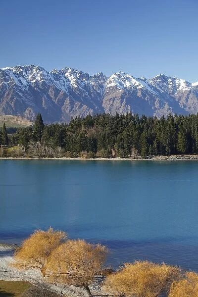The Remarkables and Lake Wakatipu, Queenstown, South Island, New Zealand
