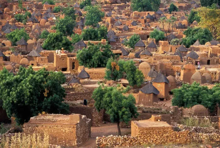 Framed Print : The remote Dogon village of Songo, in Mali, Africa Framed Print : The remote Dogon village of Songo, in Mali, Africa