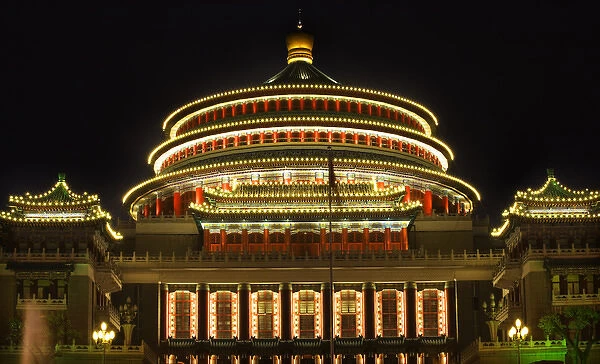 Renmin Peoples Square, Great Hall of the People, Chongqing, Sichuan