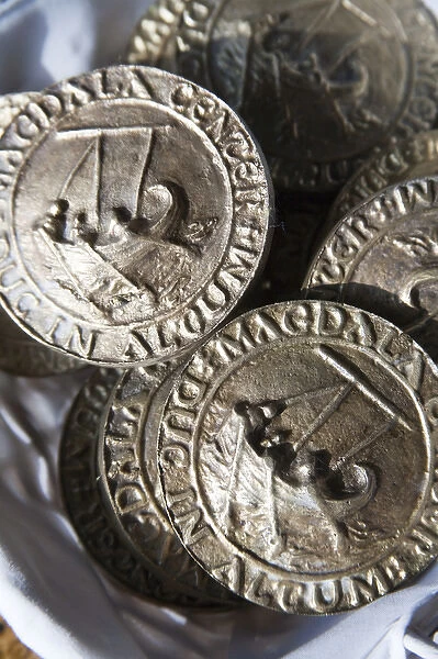 Replica ancient Roman coinage once circulated in Israel