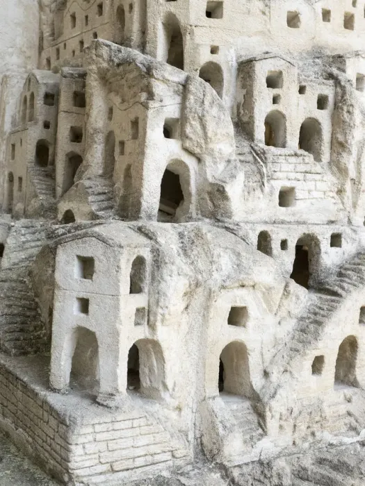 Framed Print : Replica of Sassi di Matera made out of stone