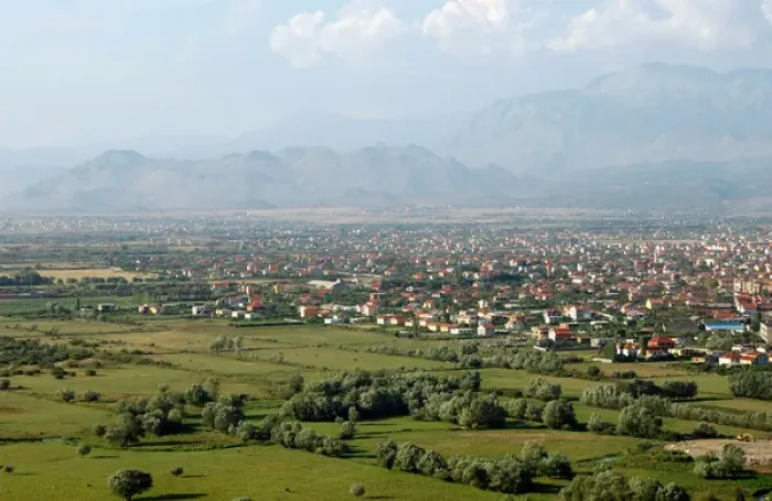 Framed Print : Republic of Albania. Shkodra. General view Framed Print : Republic of Albania. Shkodra. General view