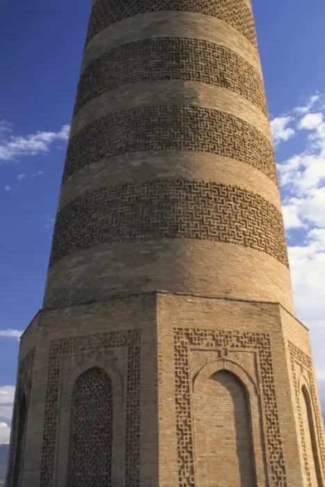 Framed Print : Restored 11th-century Karakhanid minaret called the Burana Tower in Kirghizstan Framed Print : Restored 11th-century Karakhanid minaret called the Burana Tower in Kirghizstan